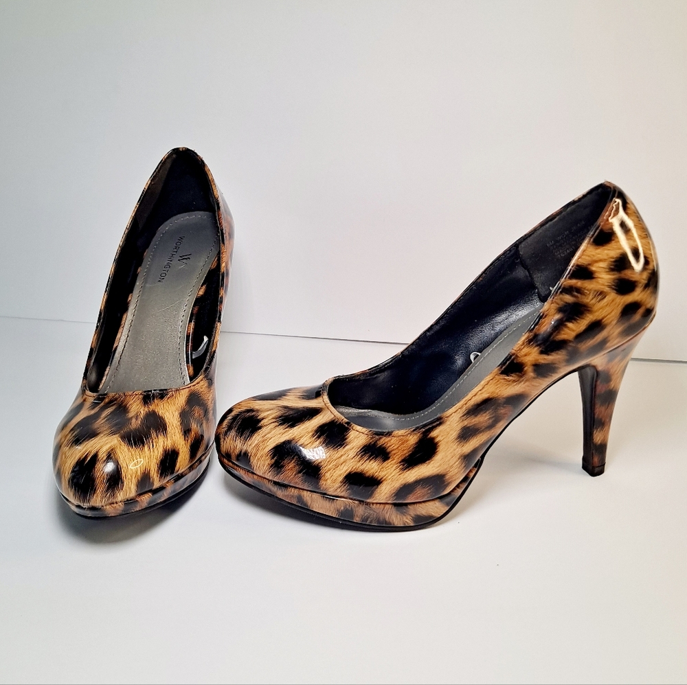 Worthington Leopard Print Women's Heels. Size 6.